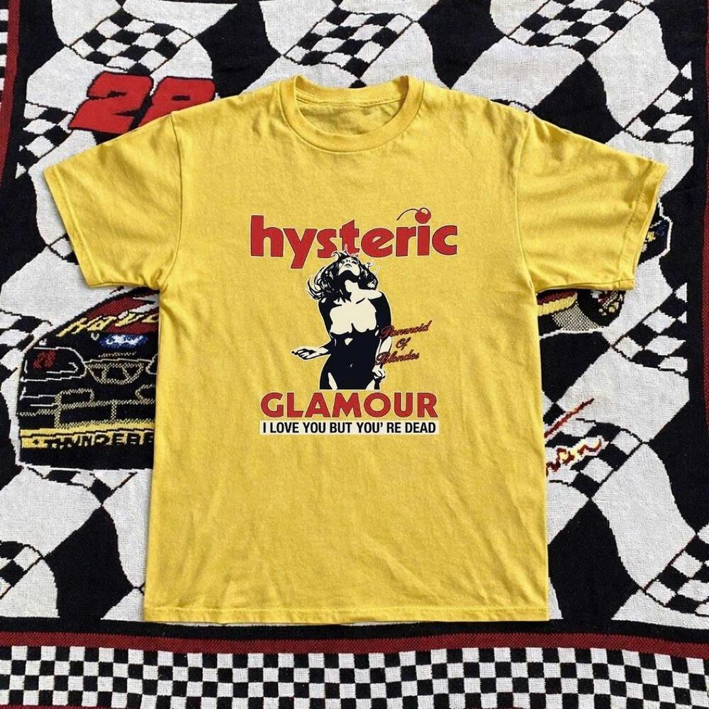 Yellow Hysteric Glamour Graphic Tee With A Bold